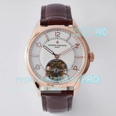 EUR Factory Swiss Replica Vacheron Constantin Fiftysix Tourbillon Watch Rose Gold